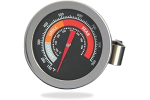 DOLAMOTY 2 Inch Thermometer Replacement for Big Green Egg, BGE Temperature Gauge for Big Green Egg,Grill Dome, Char-Griller Kamado, Stainless Steel 150-900°F with No-Fog Glass Lens