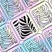 BMC 5 Sheet Holographic Nail Art Vinyl Sticker Guides - Water Marble Collection