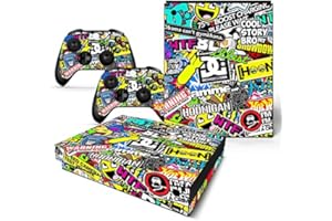 SKINOWN Skin Sticker für Microsoft Xbox One X Konsole und 2 Controller (Art Bombing slapping)