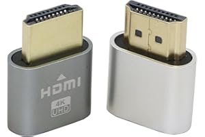QIANRENYANG QIANRENON 4K HDMI Dummy Plug, Emulator wirtualnego monitora o wysokiej rozdzielczości, 3840 x 2160 @60 Hz adapter do Ethereum ETH ZEC BTC Mining, obsługuje wszystkie główne systemy operacyjne, 4 opakowania