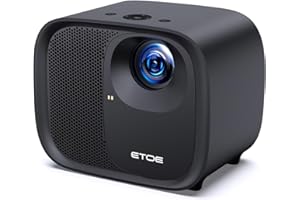 ‎ETOE ETOE E3 Pro Beamer, 4K Ultra HD Heimkino mit Autofokus und Auto Trapezkorrektur, 600 ANSI Lumen, 150", Android TV 11.0, Netflix-Zertifiziert, 2x10W Lautsprecher, Dolby Audio, HDR 10+