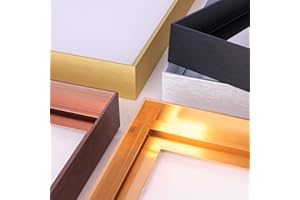 GVS-ART DIY Metal Floating Frame for 10x12" Canvas Art, 1.5" (3.8cm) Depth, Floater Frame Kit, Cut to Pieces, Not Include Canvas or Mat, Brushed Silver