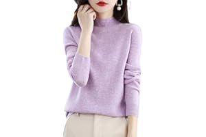 NEARFLYING Cashmere Sweaters for Women, 100% Cashmere Lightweight Long Sleeve Crew Neck Pullover Knit Jumpers