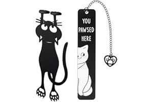TOZBLEU Marcadores de libros,2 marcadores Metal para gatos, para mujeres, bonitos gatos,para amantes de los gatos, regalos,Marcadores personalizados,para profesores,estudiantes,amantes de los libros