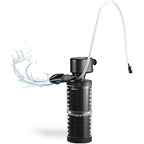 AQQA Aquarium Filter, 750L/h Einstellbarer Aquarium Filterpumpe, 8W Leiser Aquarium Innenfilter für Tank bis zu 230L AQQA Aquarium Filter, 750L/h Einstellbarer Aquarium Filterpumpe, 8W Leiser Aquarium Innenfilter für Tank bis zu 230L