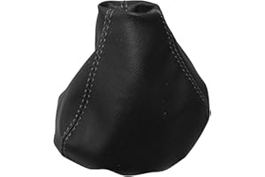 AERZETIX: Schaltsack schaltmanschette kunstleder schwarz mit schwarzen nähten