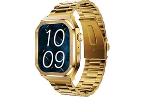 Maxcom Bijoux Watch® FW65 Iron S - Gioielli Smartwatch da uomo - Schermo Amoled da 5 cm - Vetro 2.5D - Funzione Chiamata - IP68 - Sport Tracker - 2 Cinturini - Oro