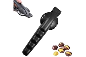 JLTXKST Châtaigne Clip,Inoxydable Pince à Châtaignes,Multifonctionnels Clip Châtaigne,Ouvre Chataigne,Pince Chataignes,pour Châtaignes,Noisettes et d'autres Noix,Outil de Cuisine pour Châtaignes. (black)