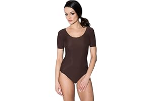 Aquarti Body da Ginnastica e Danza Manica Corta da Donna