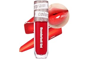 COLORGRAM Thunderbolt Tint Lacquer 4.5g - True Beauty K-Drama Makeup, Glossy Long Lasting Moisturizing Lip Stain (02 Heart Tok)