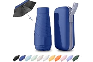 Ancuioyz Umbrella Mini - Portable Compact for Women & Men, Lightweight for Rain or Shine, Travel-Friendly Sun Protection