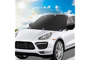 BNGXR Protector para Parabrisas, Protector de Parabrisas Magnético Cubierta de Parabrisas para Coche Protege de Hielo, Funda Plegable Parabrisa Delantero Universal - 210 * 120cm