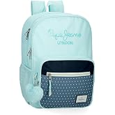Pepe Jeans Dalma School Backpack Children's Backpack Made of Polyester, Wide and Adjustable Straps that Adapt, Front Pocket b