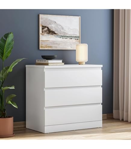 IKEA KOPPANG ホワイト 3段チェスト 1CLIQKART KOPPANG Chest of 3 Drawers, white90x83 cm (35 3/8x32 5/8