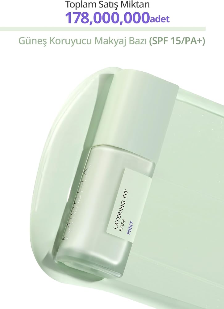 MISSHA Renk Eşitsizliklerini Nötrleyen, Pürüzsüzleştiren Nemlendirici Makyaj Bazı Layering Fit Base (Mint)