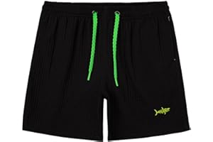 CALBOUNT Boys' Swimming Shorts Beach Mesh Shorts Lightweight Swimming Shorts with Mesh