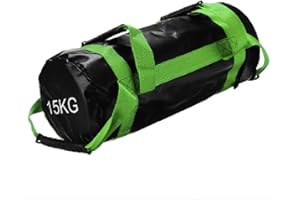 YZBBSH Fitness Bag Sandsack 5 10 15 20 25 30 kg Power Bag aus Kunstleder Verstellbarer Gewichts Sandsack mit Griffen ​für Functional Fitness Gewichtssack,15kg