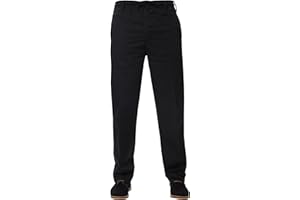 BRAND KRUZE Mens Relaxed Regular Fit Elasticated Rugby Trouser Pants Casual Work Trousers Big Waist