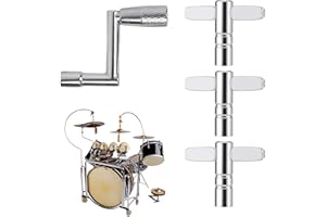 TUKNN Llave de Afinación, Teclas de Afinación de Batería, Llaves para Percusión, Llave de Tambor, Llave de Tambor Estándar Teclas de Afinación, Teclas de Afinación para Kit de Batería, 4 Piezas