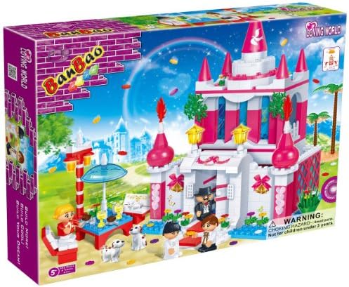 Low Cost Great Value Games &amp; Toys BanBao Building Blocks Bricks Construction Wedding Marriage Chapel - Get Creative Fun Gift Present for Stocking Fillers, Xmas, Christmas, Easter, Birthdays, Pocket Money Treat or Reward Idea - Children Child Girls Girl Kids - One Supplied