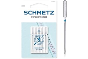 SCHMETZ | 5 Agujas para máquinas de coser | Super Stretch | HAX1 SP | Grosor 90/14