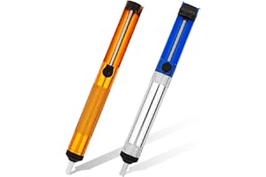 Molain 2 szt. pompa lutownicza, zestaw pomp rozlutowujących, profesjonalna pompa odsysająca do odsysania płynnej cyny do lutowania, niezbędne akcesoria dla profesjonalnych spawaczy, pompa