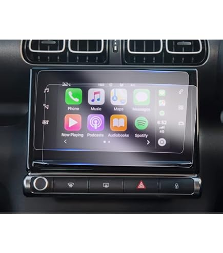 Pellicola Protettiva Brotect Per Schermo Infotainment Citroen C3 Aircross (2 Pezzi) - Trasparente Anti-impronta - Made In Germany
