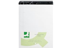 Q-CONNECT Q Connect A4 Bloc-notes Papier ligné avec marge Blanc lot de 10