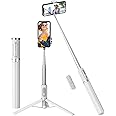 ULCLAYRUS 60 Inch Aluminum Selfie Tripod for iPhone and Android with Remote Control, Travel Tripod, Phone Tripod, 270 Degree Rotation for iPhone 14/13/12/11 Pro/XS