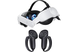 SUPERUS Head Strap & Controller Grips Cover for Meta Quest 3S/Quest 3, Enhanced Head Comfort and Provides Protection for the Grips