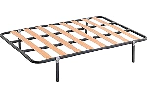 Miroytengo Somier 135x180 cm con 4 Patas - Tubo acerado 30x30 mm, Refuerzo Central, Láminas de Chopo y Pintura Metalizada