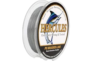 HERCULES, Lenza da pesca intrecciata super resistente a 4 fili da 2,7 kg a 45,4 kg per acqua salata, 100 m/300 m/500 m/1000 m, diam# 0,08 mm - 0,55 mm, alta qualità