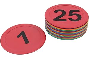 trenas Stabile Bodenmarkierungen mit Buchstaben oder Zahlen - 20 cm Durchmesser