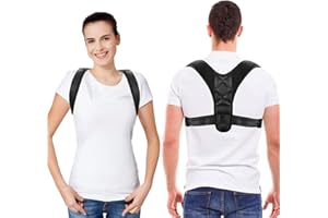 MOSSWORLD Rückenstützgürtel, Rücken Geradehalter, Haltungstrainer für Schultergurt Haltungskorrektur, Rückenstütze, Verstellbares Schlüsselbein, Verbessert Effektiv Den Buckel und Beugt Schmerzen im Rücken
