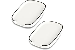 Swuut Ceramic Spoon Rest,Sofa Dishes Set of 2,Spoon Holder for Spatula,Tongs,Gadgets,Coffee Spoon,Spoon Cradle for Stove Top,Key Rest Christmas Gift(White,L)