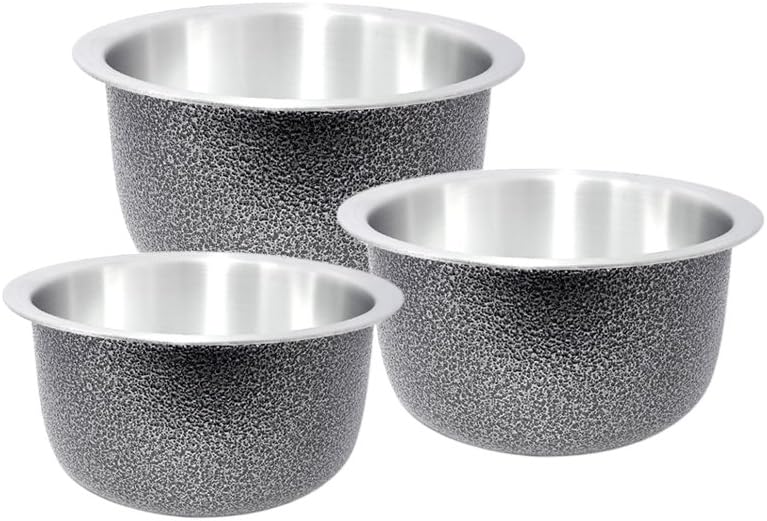 Aluminum Black Patila/Pot Set -3 Pieces