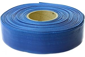 MARPOL Manguera plana manguera 1" pulgada (2,54 cm) bomba de agua limpia sucia 20 m 30 m 50 m 100 metros contra incendios Manguera flexible riego (30)