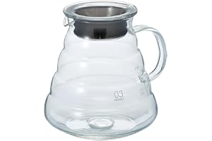 Hario XGS- kaffekanna i glas/Range Server 800 ml, färglös, 13 x 15,2 x 13 cm