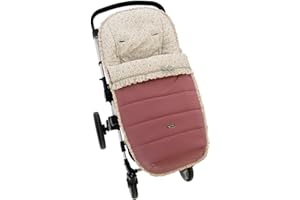 Saco Silla de Paseo Universal Rosy Fuentes- Saco Carrito Bebé - Funda de silla de paseo - Equipado para ser Ajustado perfectamente -Rosa palo