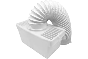 Utiz Kit de manguera de ventilación y caja de condensador interno universal eficaz para interiores Hotpoint Creda White Knight