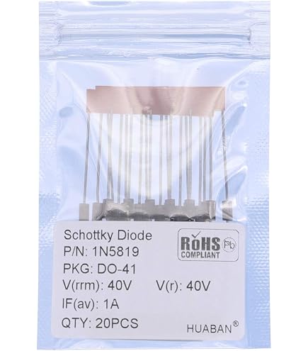 Kit 100 Diodes Redresseuses Schottky Hailege - 8 Valeurs 1N4148 1N4007 1N5819 1N5399 1N5408 1N5822 FR107 FR207