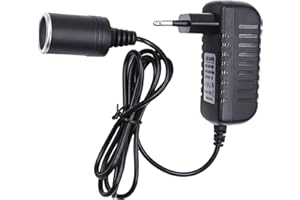 OBEST KFZ Netzadapter Spannungswandler 230V auf 12V Gleichrichter, AC-DC Netzteil Adapter Stromwandler, KFZ Zigarettenanzünder Wechselrichter, Adapter 220V auf 12V/2A(24w) für Autogeräte