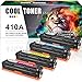Price comparison product image Cool Toner Compatible Toner Cartridge CF410A CF410X CF411A CF412A CF413A 410A 410X for HP410X HP410A MFP M477fdw HP LaserJet Pro M452dw M452nw M452dn MFP M377dw M377 477 M477 M477NW M452 M477fnw M477fdn M477fdw Printer Black Toner Colour