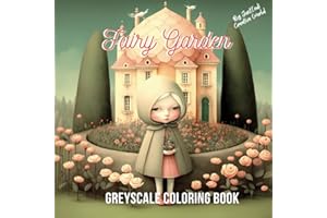 Fairy Garden ,Grayscale Coloring Book | Super Cute Coloring Pages: Grayscale Coloring Book for Teens and Adults (Super Cute Grayscale Coloring Books)