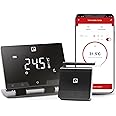 Garza 401267 Smart Wi-Fi Thermostat for Boiler and Heating, Touch and Programmable, Voice Control and App, Alexa, iOS, Google, Android, Black