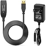 deleyCON 5m Câble USB 3.0 Actif Extension avec 1 Amplificateur de Signal et Alimentation Câble Répéteur USB3.0 Câble d'Extens