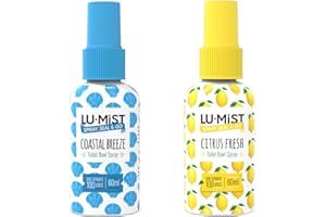 LU-MIST 2 x 60ml Toilet Bowl Spray (Citrus Fresh & Coastal Breeze)…