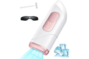 ‎BEAURIS IPL Geräte Haarentfernung Laser mit Kühlfunktion, Unbegrenzten Blitzen Laser Haarentfernung, 600NM Wellenlänge, Haarentfernung Laser für Frauen Männer Women Gesicht Bikinizone Arme Beine Körper, Rose