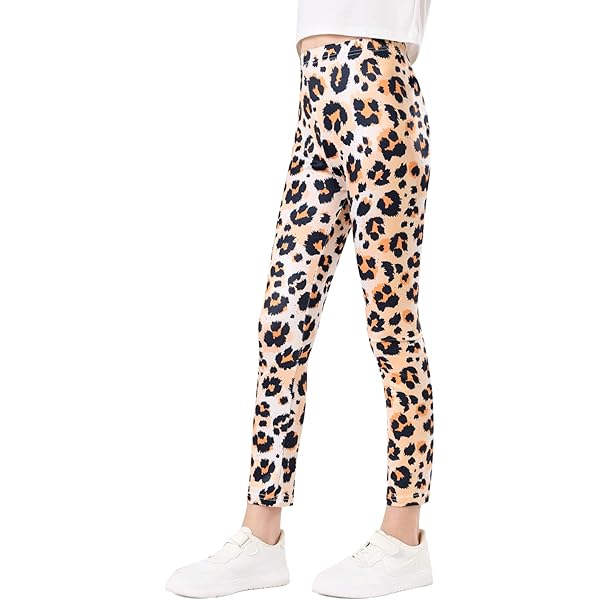 Set Outfit Ragazze Ggudd - Maglia Manica Lunga E Leggings Stampa Leopardo (Cachi, 7-8 Anni) - Foto 2