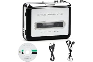 Bärbar kassettspelare, bärbar USB-kassettspelare, kassett-till-Mp3-omvandlare, mini USB-kassettupptagningsband USB 2.0-gränss
